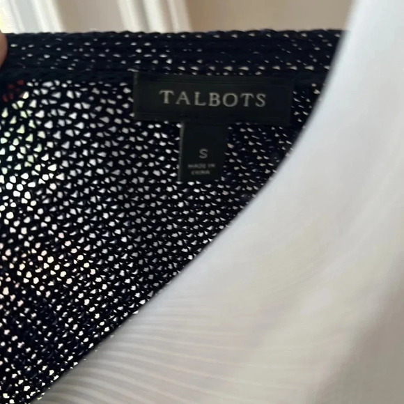 Talbots Lightweight Navy Sweater, Size Small, Like New - Picture 7 of 8